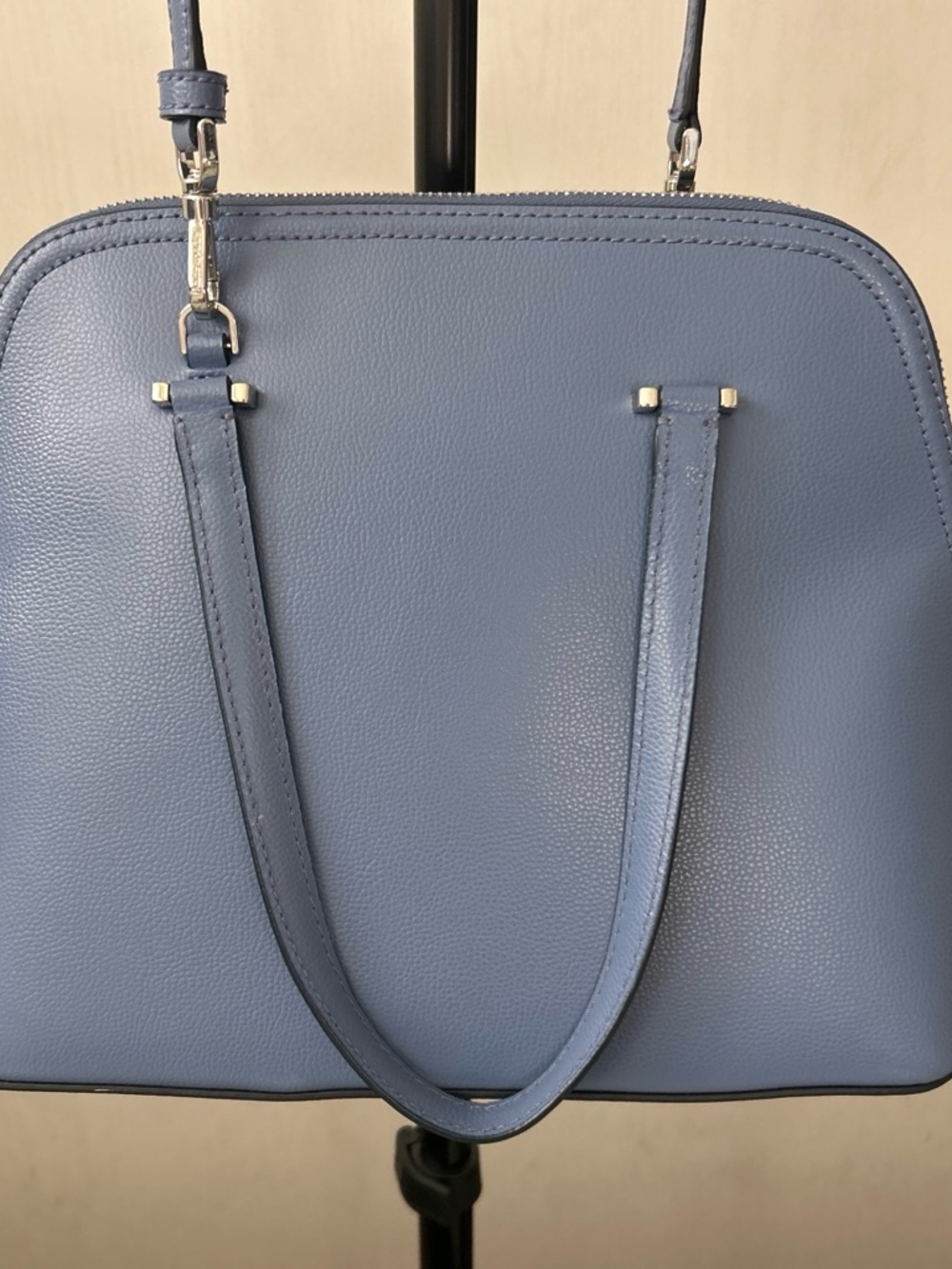 kate spade slate blue leather satchel - Picture 4 of 7